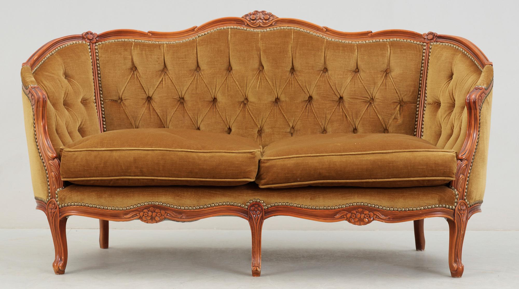 SOFFA, rokokostil, omkring 1900-talets mitt.