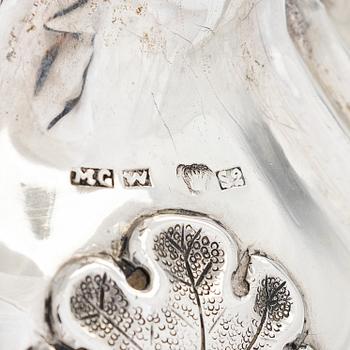 Matts Golin, ljusstakar, ett par, silver, Viborg 1851.