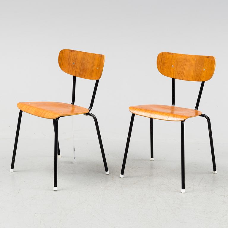 A set of six chairs, second half of the 20th century.