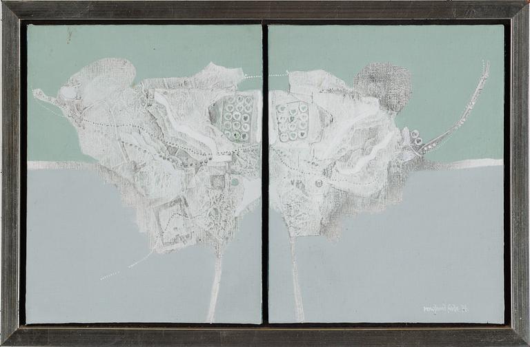 ROWLAND FADE, oil on board. Signed and dated 74.