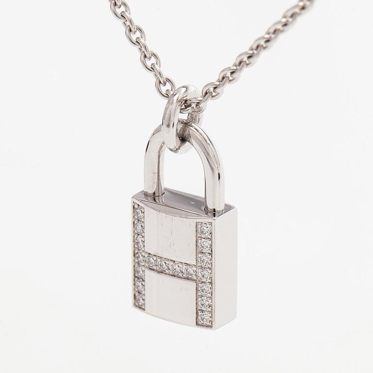 Hermès, halsband, "Kelly Cadenas", 18K vitguld och diamanter.