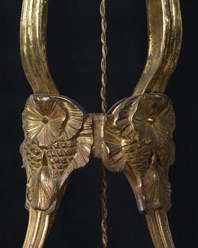 TAKLAMPA, patinerad brons, Böhlmarks, sannolikt Alice Nordin, jugend, 1910-tal, h 90.