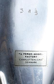 FLYGPLANSMODELL, metall, Fermo model factory, Danmark, 1960-tal.