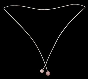 A Sigurd Persson sterling necklace executed by Madeleine Muhr, Stockholm 1984.