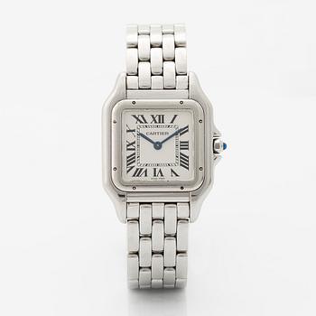 Cartier, Panthére, armbandsur, 27 x 27 (37) mm.