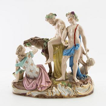 Figure of Samson, late 19th century, porcelain.