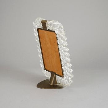 FOTORAM, glas och mässing, kring 1900-talets mitt.