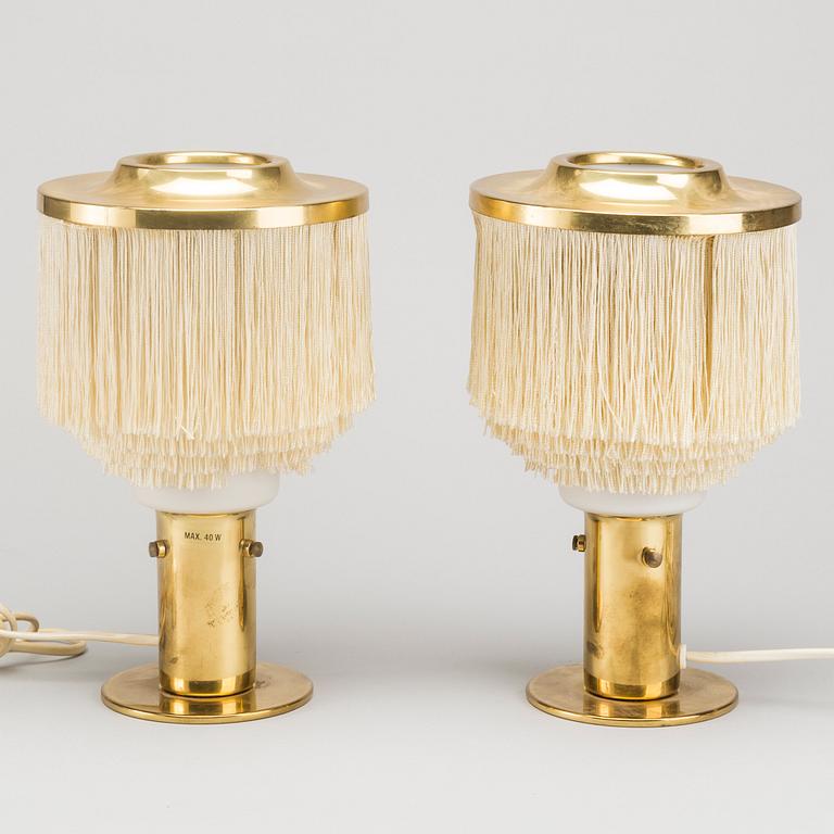 A PAIR OF TABLE LAMPS BY HANS AGNE JAKOBSSON MODELL B 145.