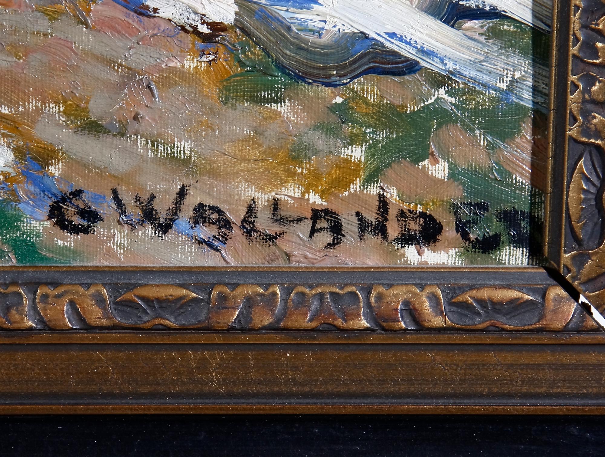 WALLANDER, GERDA. Olja på duk, sign.