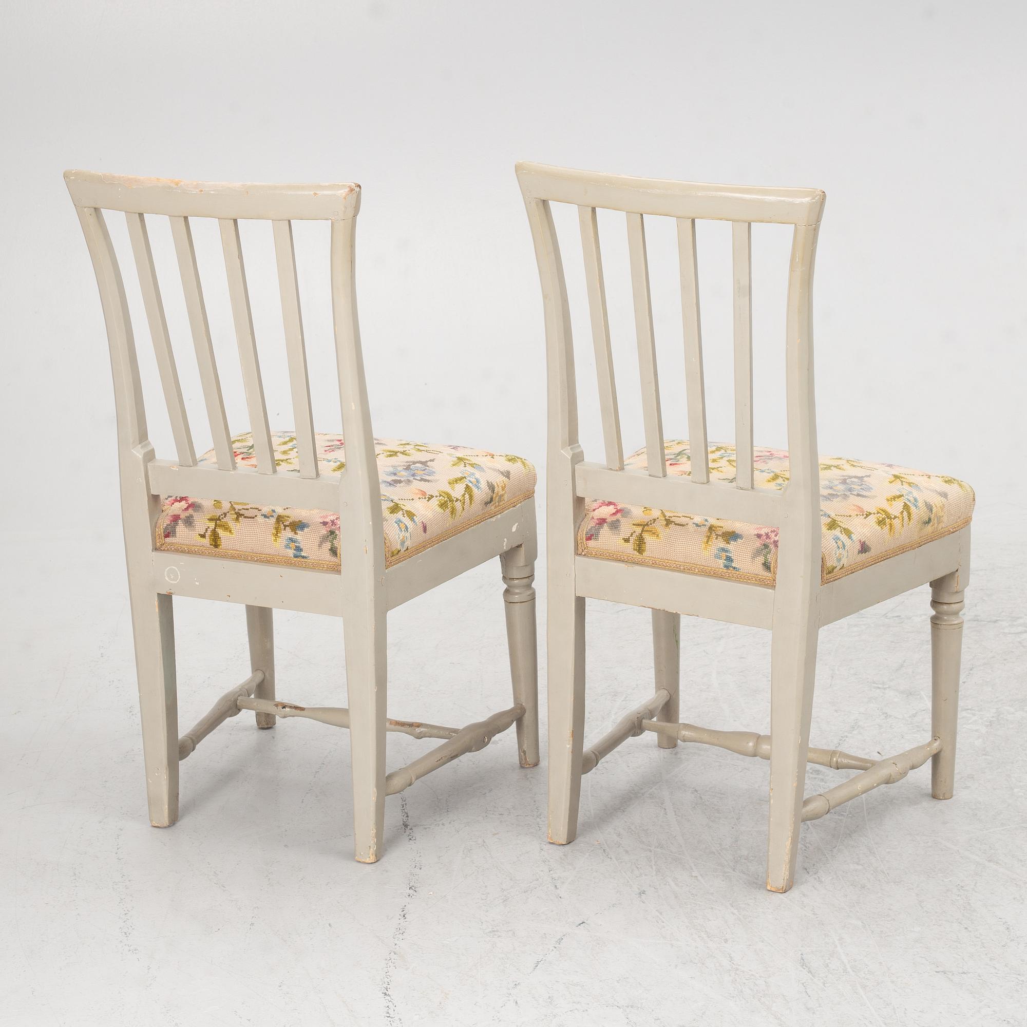 Chairs, a pair, Gustavian, 19th century.