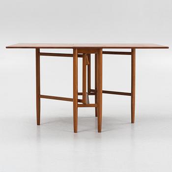 A teak gate-leg table, Scandinavian Modern, 1950's.