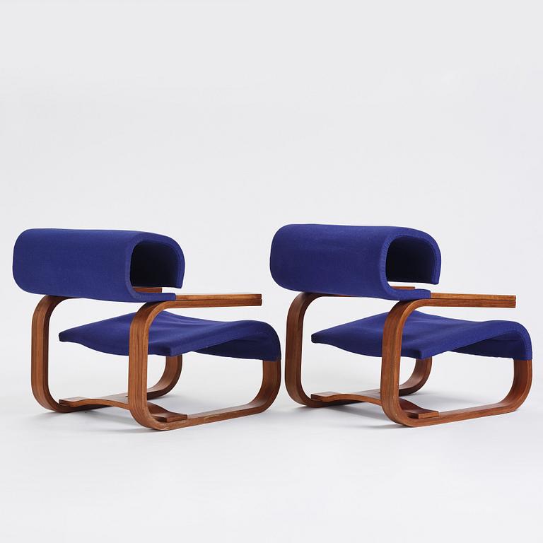 Jan Bocan, a pair of easy chairs, Thonet, provenance the Czechoslovakian embassy in Stockholm 1972.