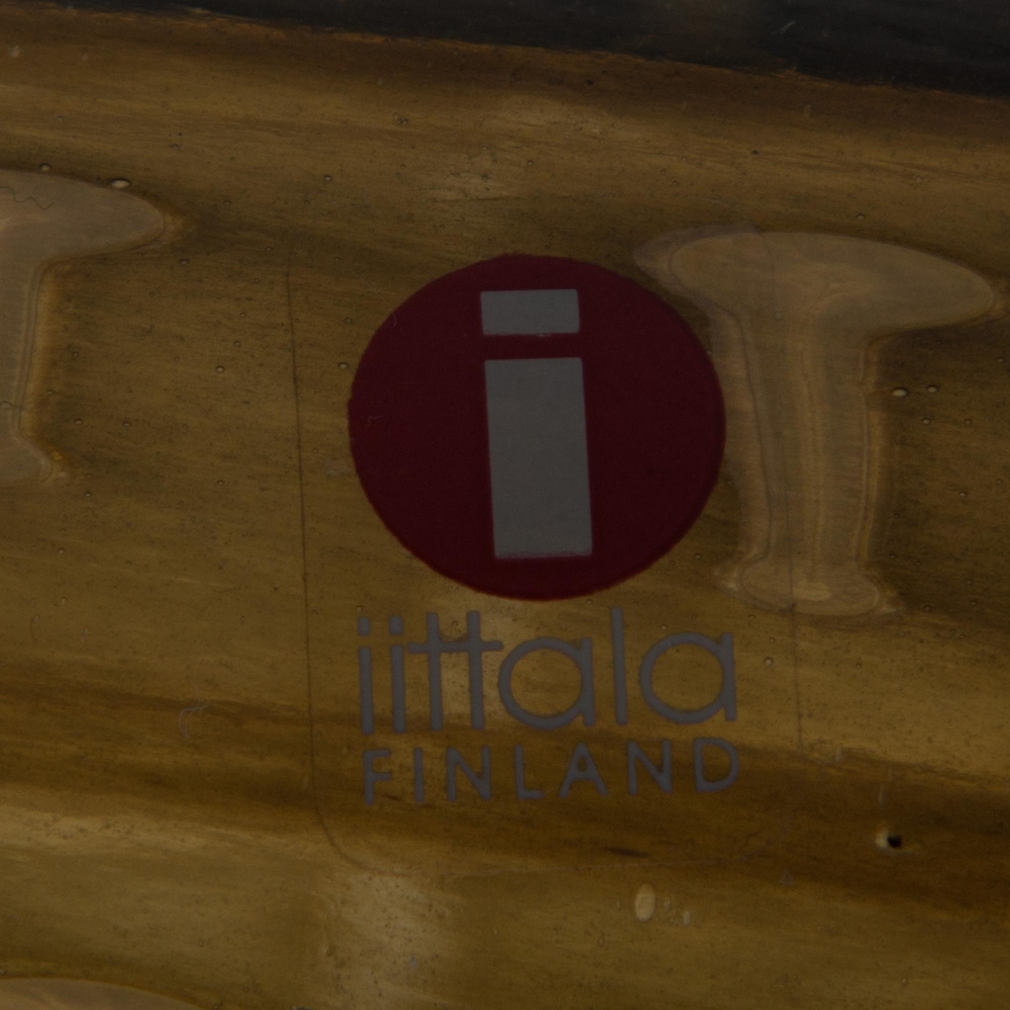 MARKKU SALO, A GLASS SCULPTURE. Dances not with Wolves. Signed M. Salo, Nuutajärvi. 1991.