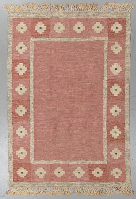 flat weave, signed IR (Ida Rydelius), Ca 195 x 135 cm.
