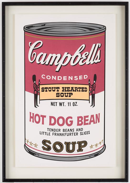 Andy Warhol, "Hot Dog Bean" from "Campbell's Soup II".