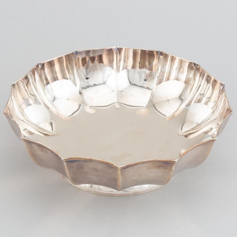A 20th century silver bowl, swedish import mark.