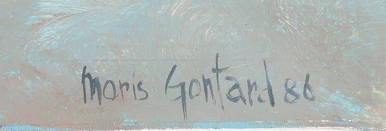 MORIS GONTARD, blandteknik, signerad och daterad -86.