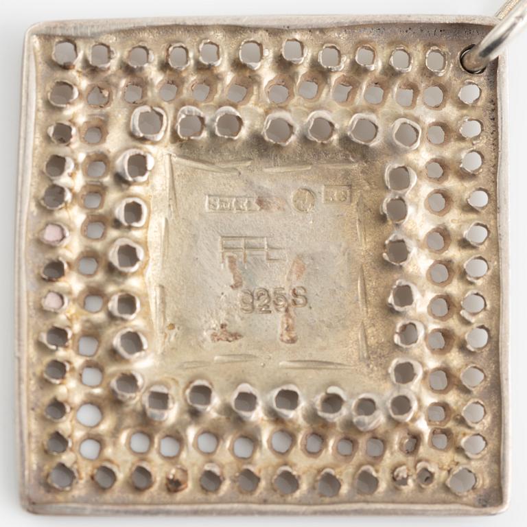 Lars Arby, two pairs of cufflinks and three pairs of earrings, silver, Gothenburg circa 1966 and 1976.