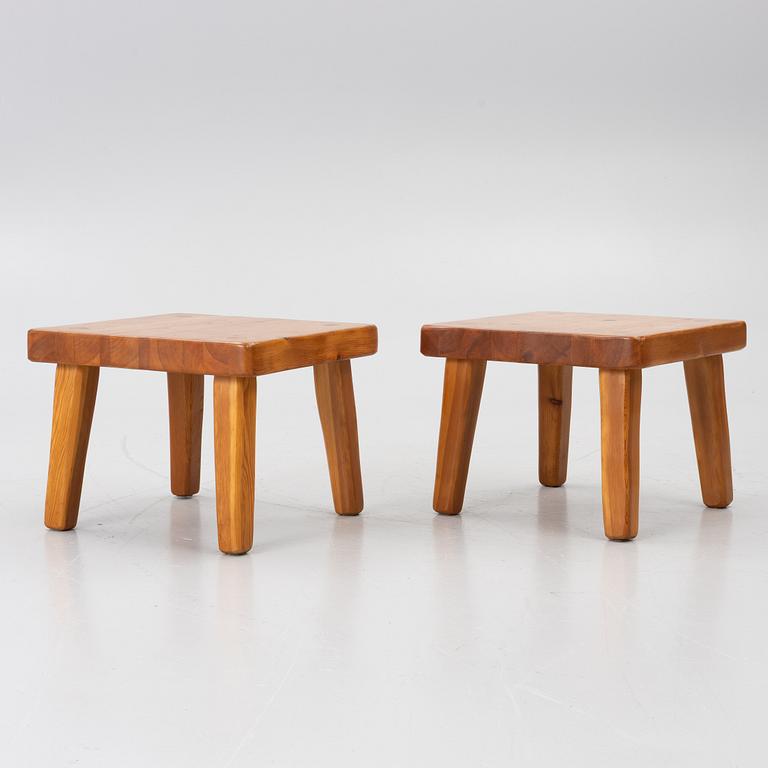 Stools, a pair, second half of the 20th century.