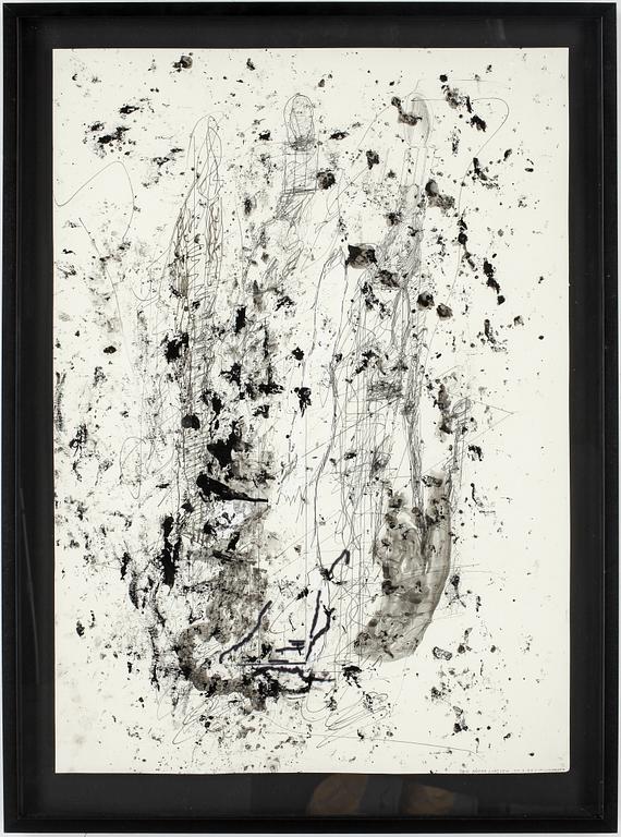 CARL MICHAEL LUNDBERG, blandteknik på papper. Signerad och daterad 27.3.07.