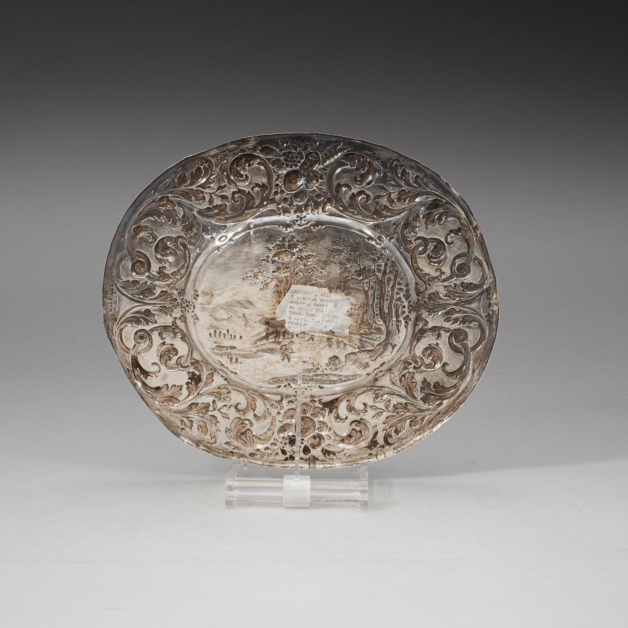 KONFEKTFAT, av Johan Erhard I Heuglin, Augsburg 1689-1692. Barock.