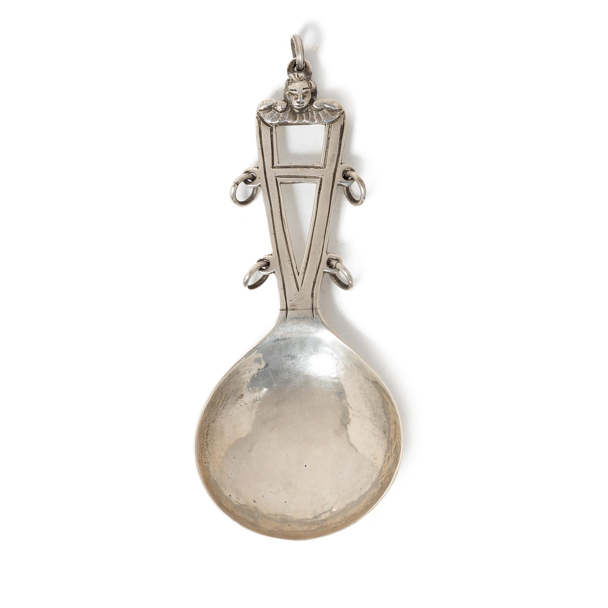Sami spoon, silver, probably Norway, 18th/19th century.