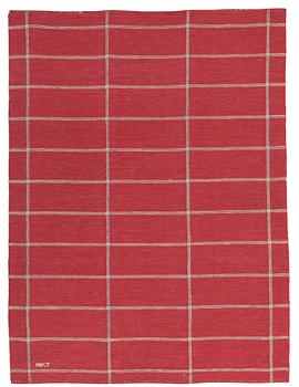 570. CARPET. Flat weave. 234 x 173,5 cm. Signed NKT.