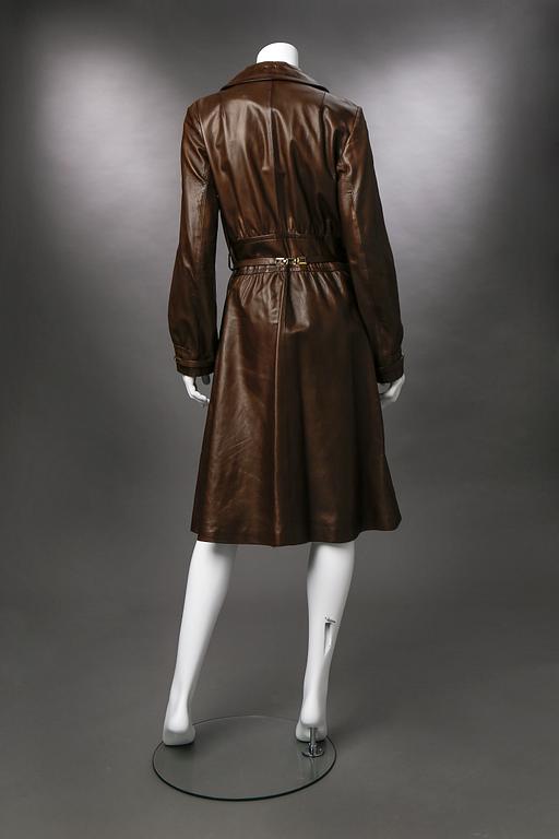 LEATHER COAT, Greta Garbo.