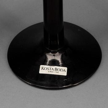VINGLAS, 4 st, glas, Ulrika Hydman-Vallien, Kosta Boda, signerade.