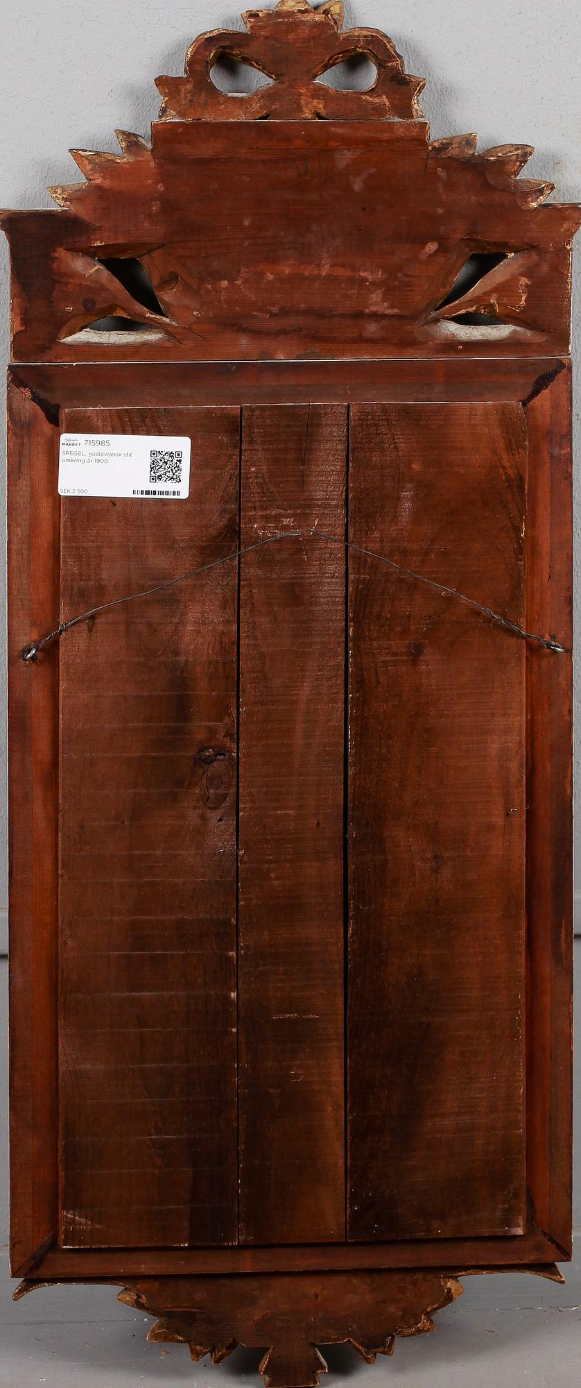 SPEGEL, gustaviansk stil, omkring år 1900.