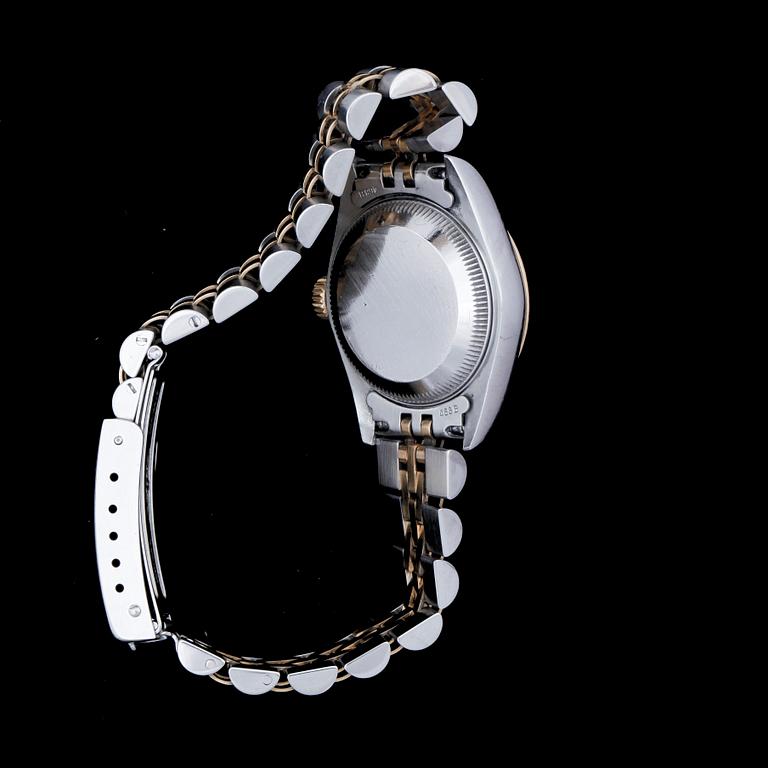 DAMARMBANDSUR, Rolex, Oyster Perpetual, Datejust, stål/guld. Trol 1990-tal.