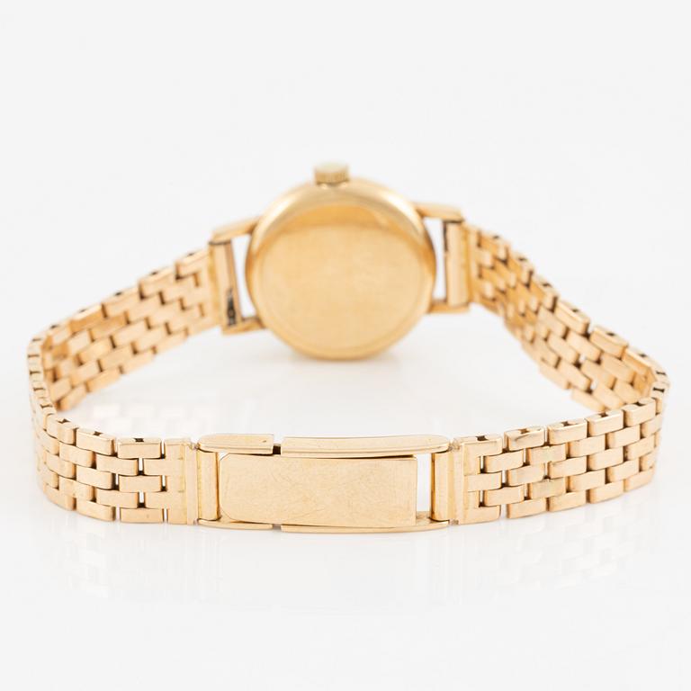 Omega, armbandsur, 18K guld, 19 mm.