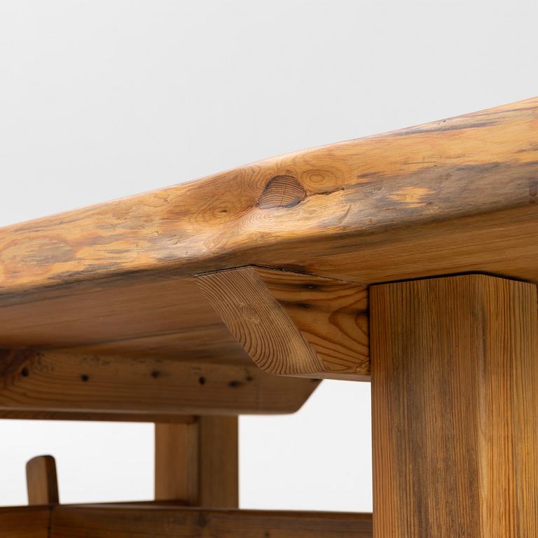 Coffee table, pine, Sweden, second half of the 20th century.