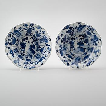 SKÅLFAT, 1 par, porslin, Kina, Kangxi 1662-1722.