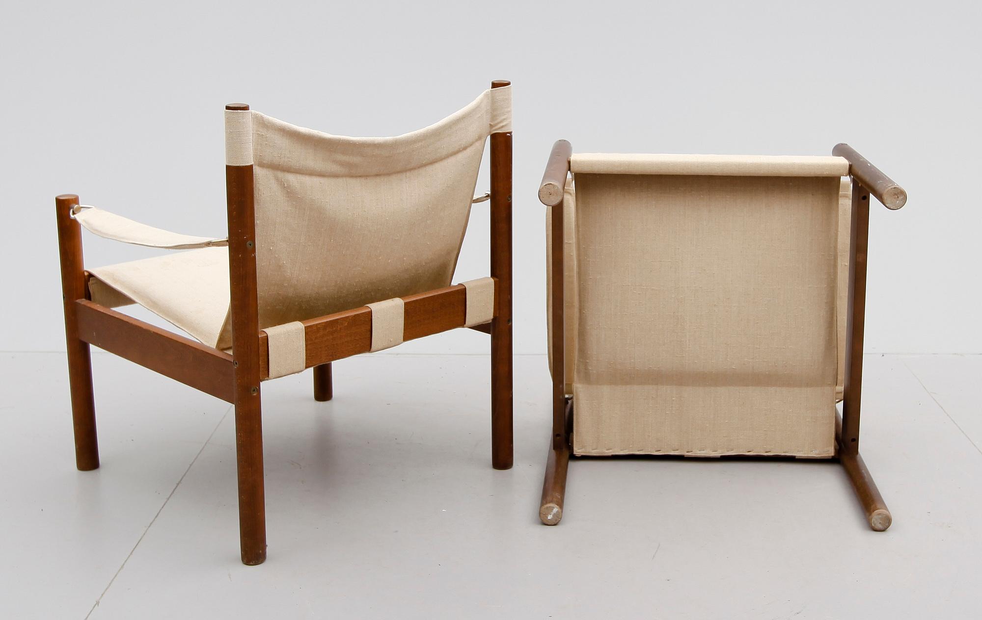 KARMSTOLAR, 1 par, Johansson design, Markaryd, 1900-talets andra hälft.