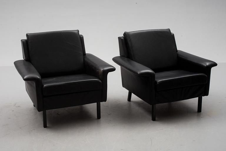 FÅTÖLJER, ett par, Arne Vodder, Fritz Hansen.