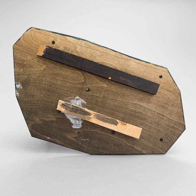 Matti Helenius, assemblage, signed and dated 2019.