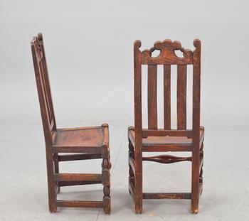 STOLAR, ett par. England, 1700-tal.