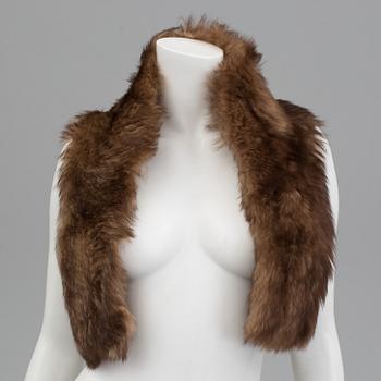 RALPH LAUREN, a lamb fur shawl.