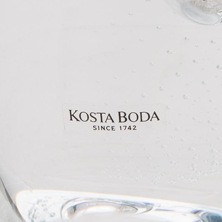 Göran Wärff, a signed glass vase from Kosta Boda.