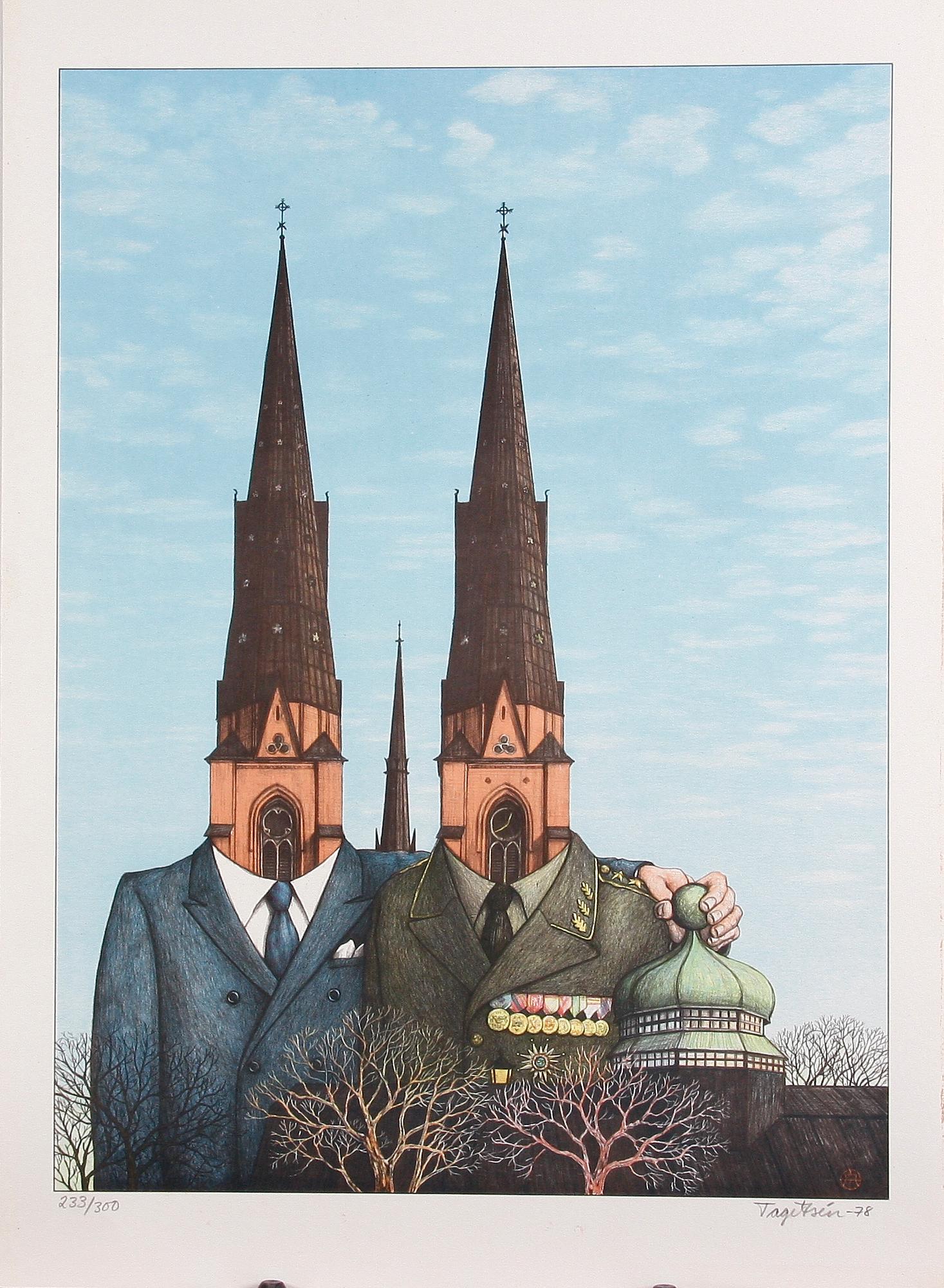 PARTI GRAFIK, 8 delar. Bla Stig Claesson.