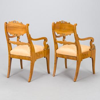 A pair of Baltic Empire armchairs from first half of the 19th century.