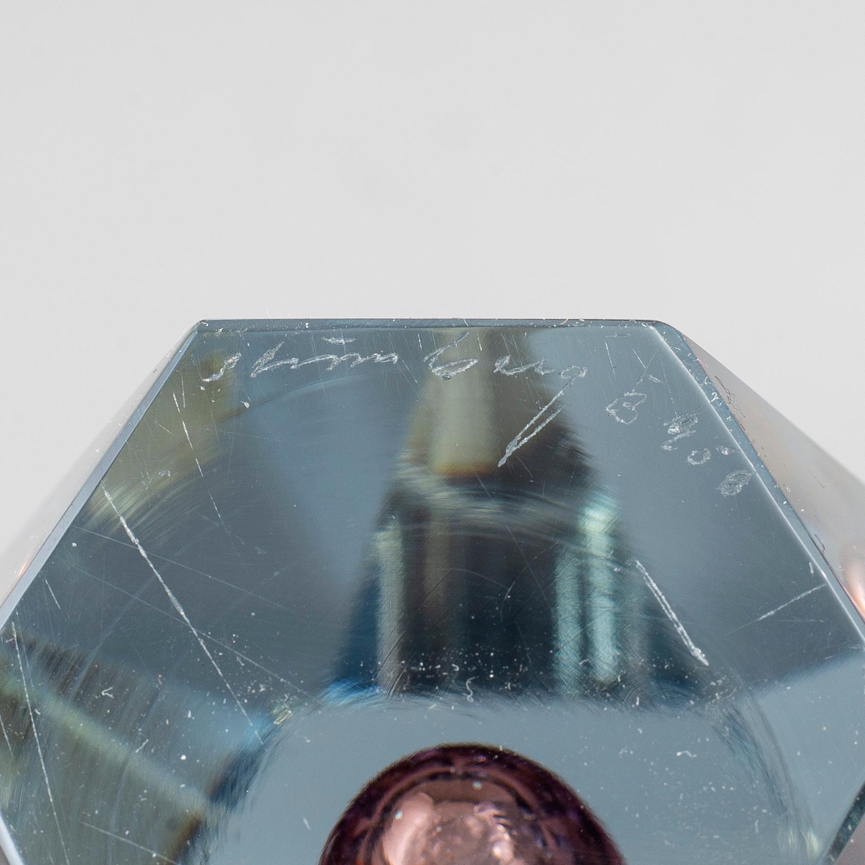 ASTA STRÖMBERG, five 'Diamant' glass vases from Strömbergshyttan, 1960's.