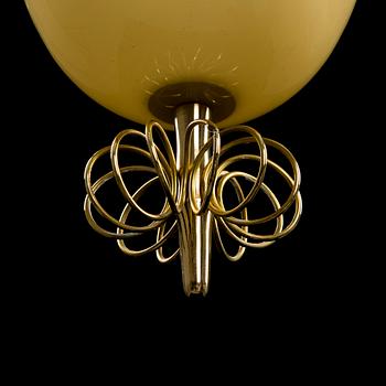 TAKLAMPA, "modell 1090" Paavo Tynell, Idman 1900-talets mitt. Höjd 93 cm.