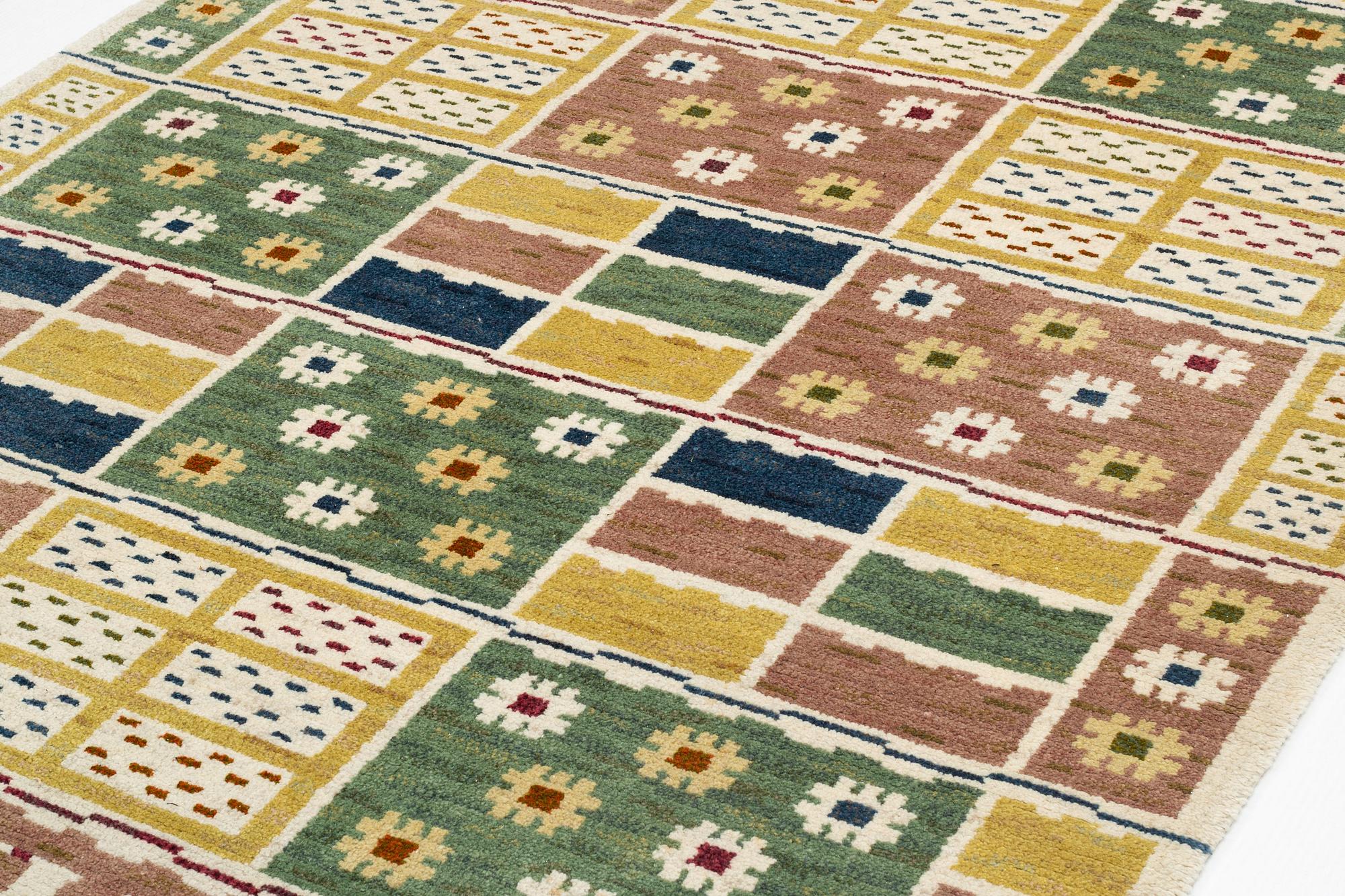 Märta Måås-Fjetterström, Matta, "Ängarna", flossa, ca 243 x 174 cm, signerad AB MMF.