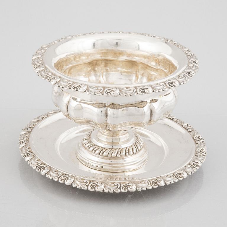 A Swedish Late Empire Silver Sauce Bowl, mark of Carl Nyström, Stockholm, probably 1846.