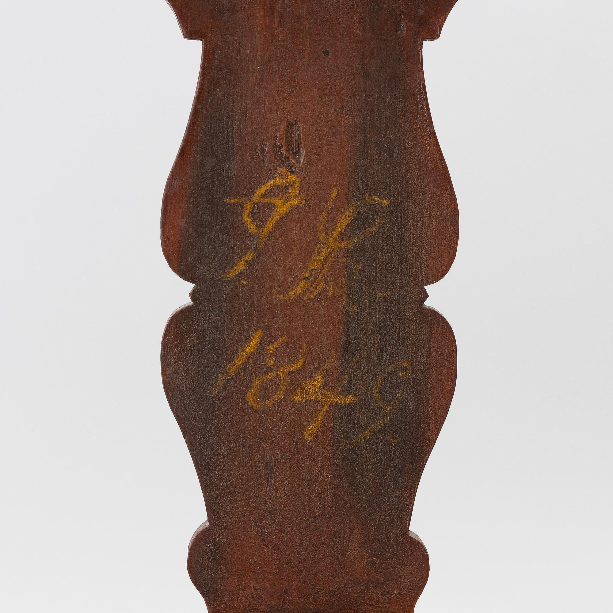 Chairs, 4 pcs, folk art, Jämtland. 19th century.