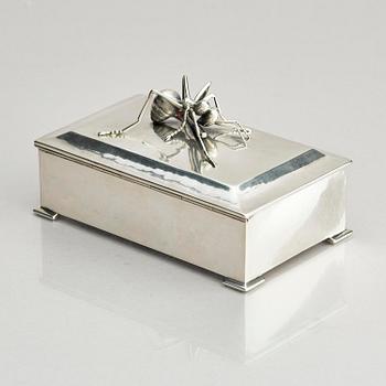 Kay Bojesen, a silver matchbox case, Copenhagen.