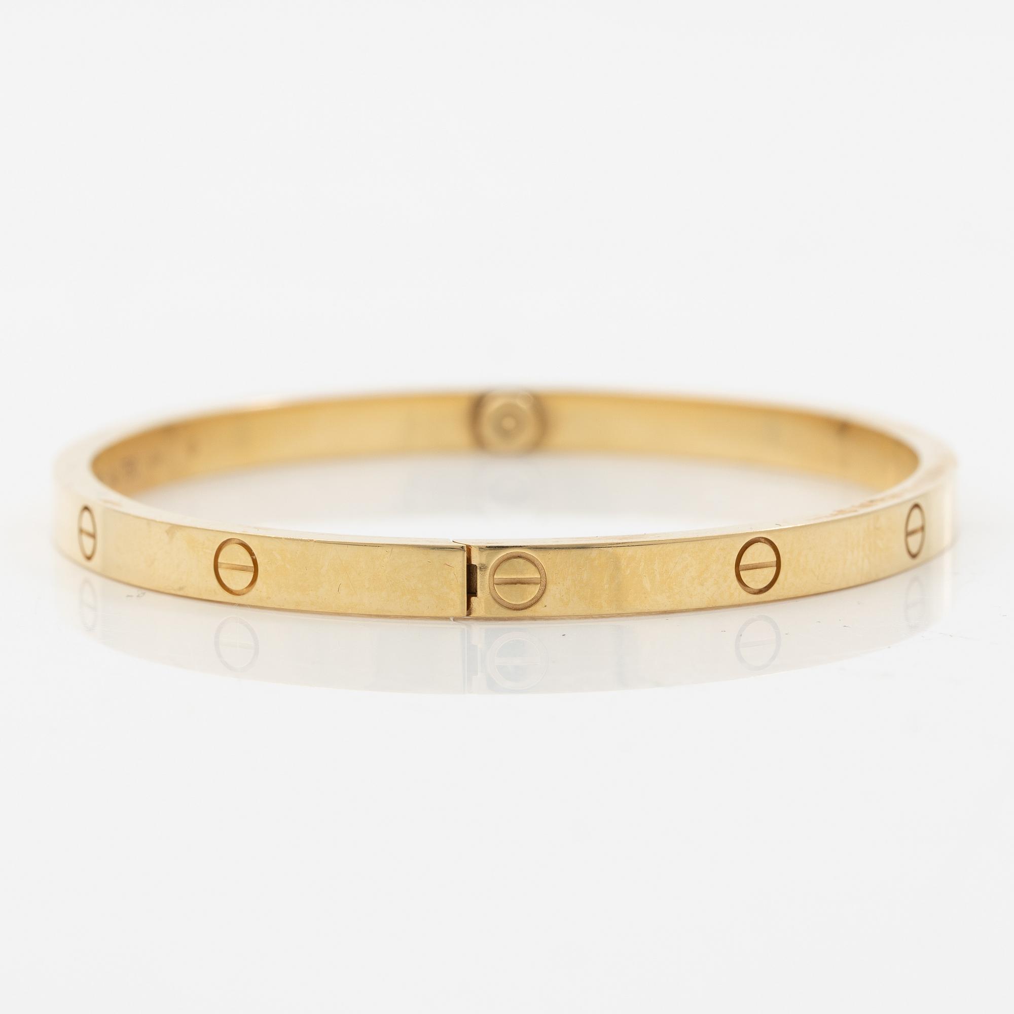 Cartier, bracelet, "Love" small, 18K gold.
