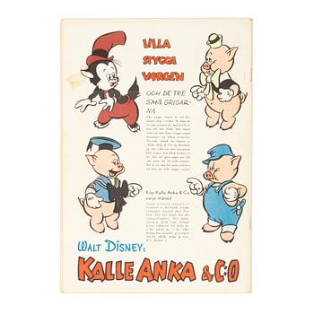 Comic book, Kalle Anka & Co, no. 1, 1949.